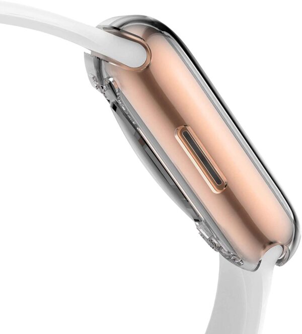 [2-Pack] Julk 41mm Case for Apple Watch Series 8 Series 7 Screen Protector, Overall Protective Case TPU HD Ultra-Thin Cover for iWatch, Transparent - Image 8