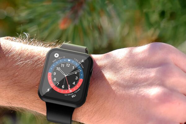 JULK Hard PC Case Compatible with Apple Watch Series 8 Series 7 41mm with Tempered Glass Screen Protector, Ultra-Thin HD Clear Anti-Scratch Protective Cover for iWatch (1 Black+1 Transparent) - Image 8